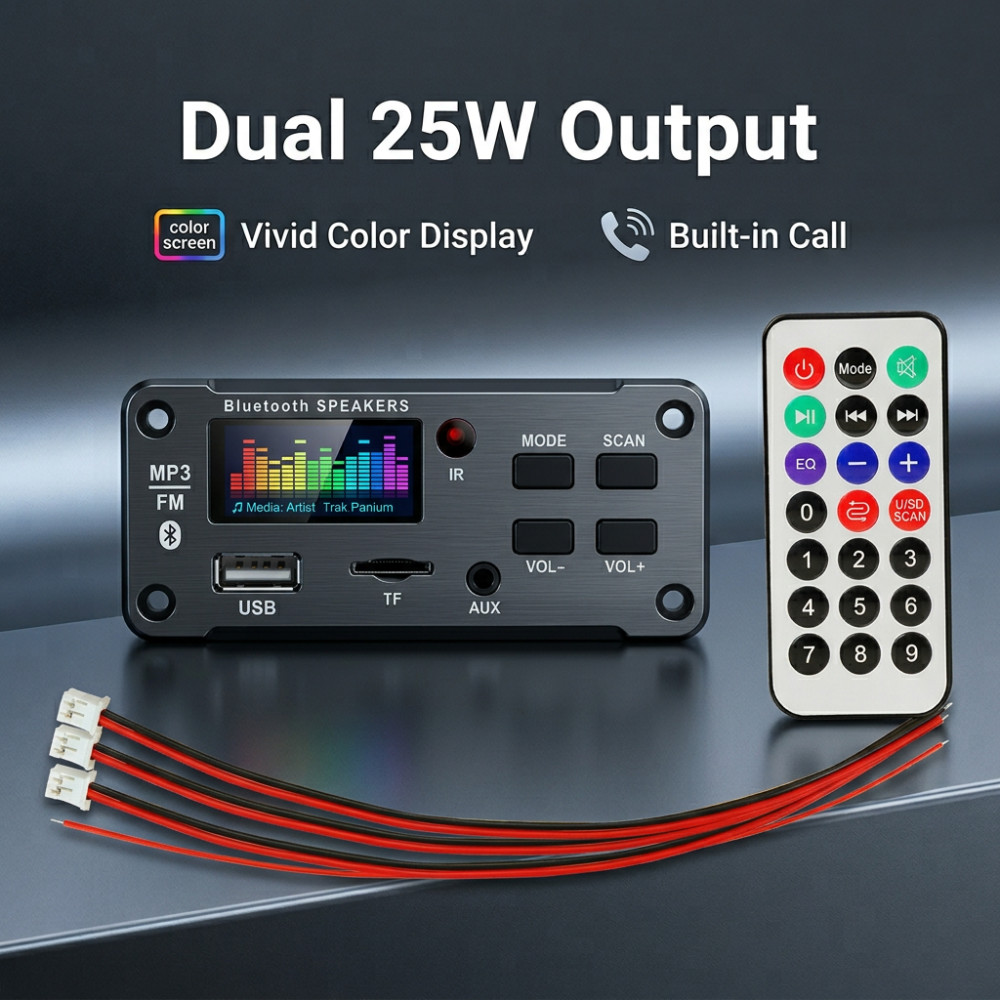 Audio Music Mp3 Free - Amplificatore Bluetooth 50W con Decoder MP3