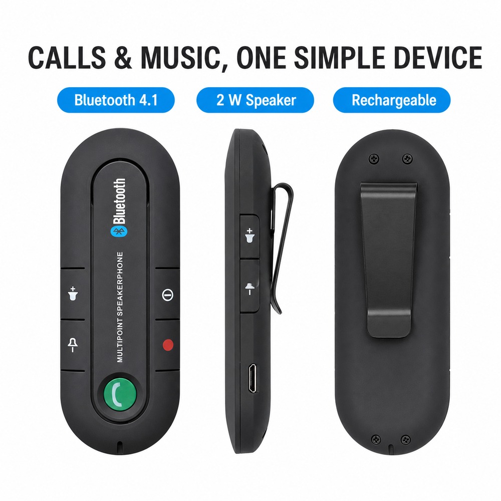 Audio Music Car - Altoparlante Bluetooth 4.1 per Auto con